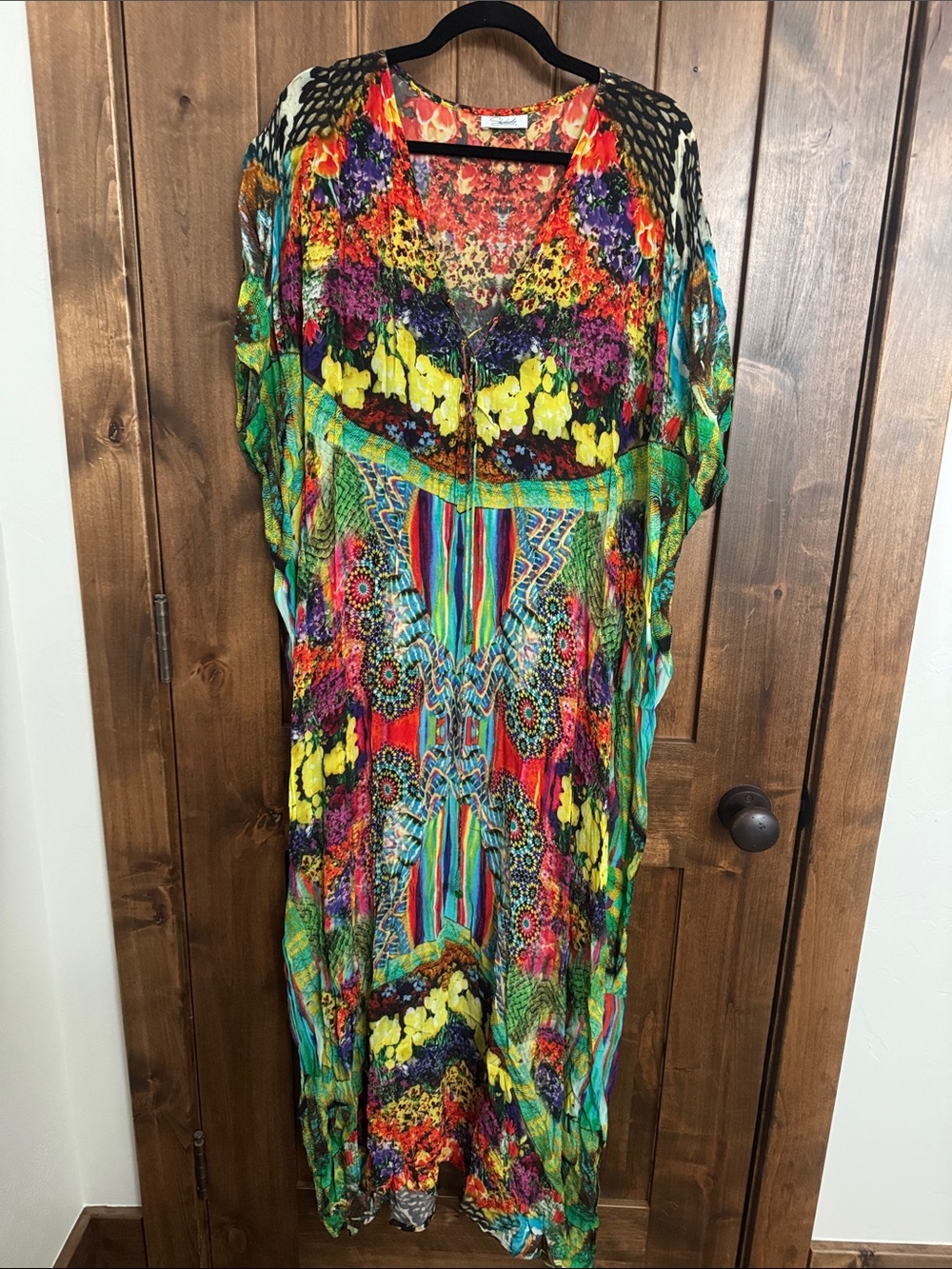 Shahida Parides Colorful Multicolor Women's Kaftan Dress - Vibrant Print